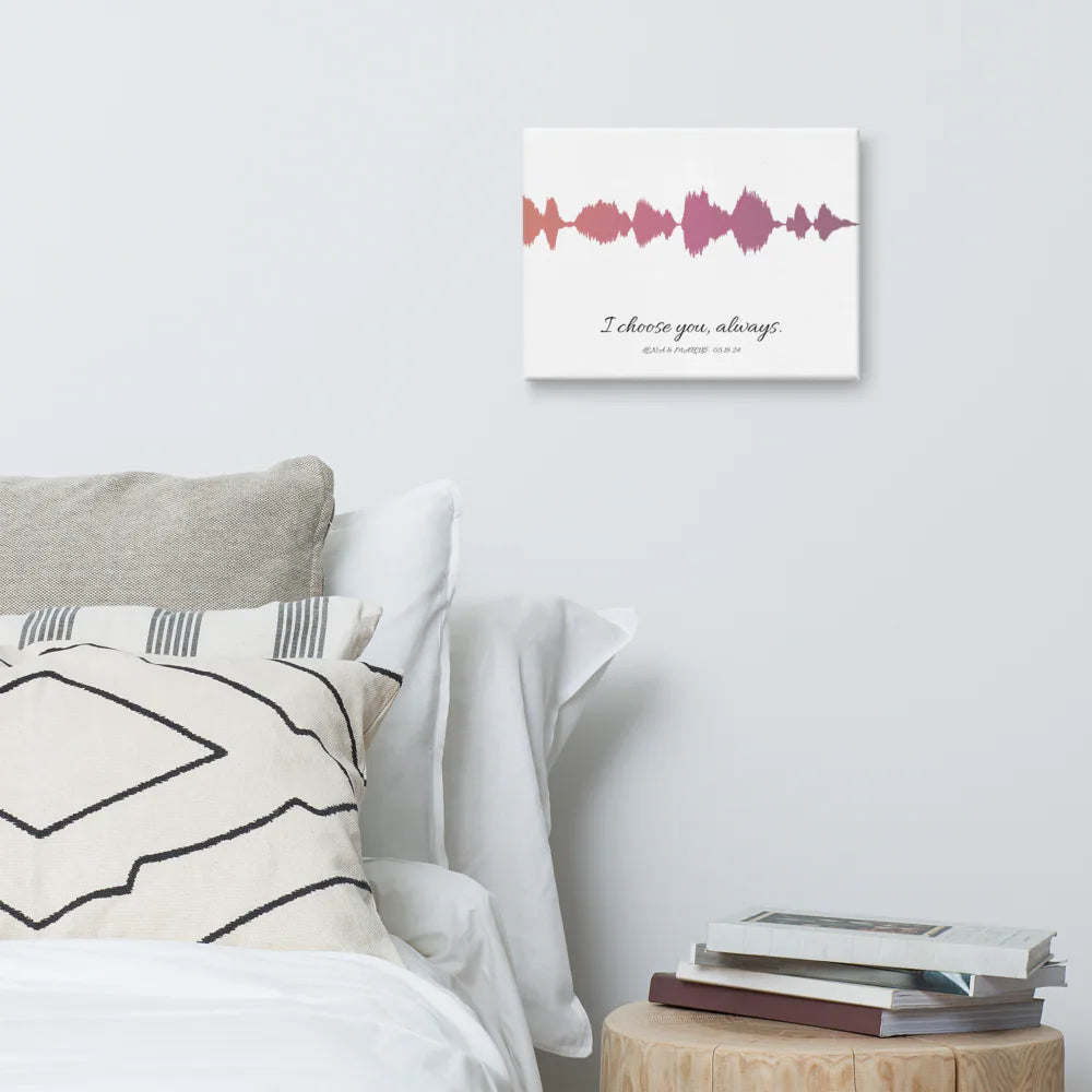 Personalized Canvas Soundwave Wall Art