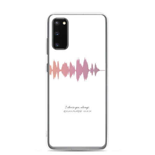 Personalized Clear Samsung Soundwave Case