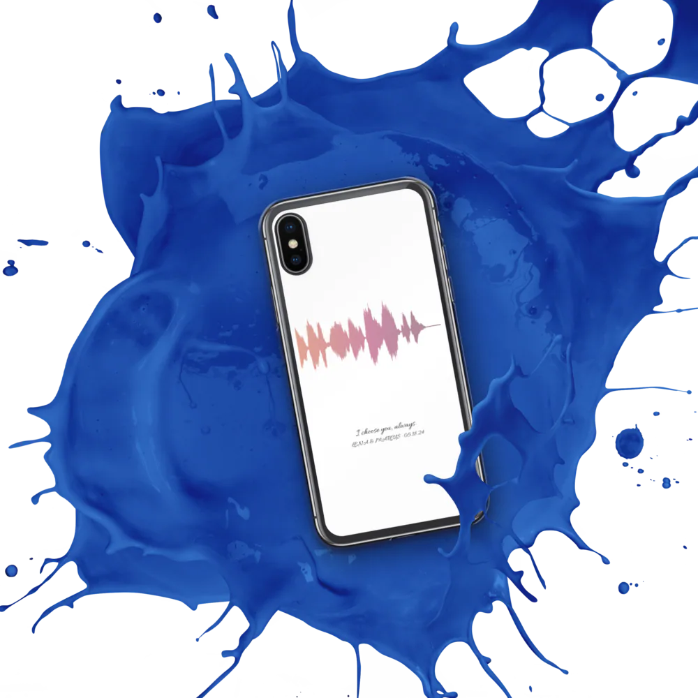Personalized Clear iPhone Soundwave Case