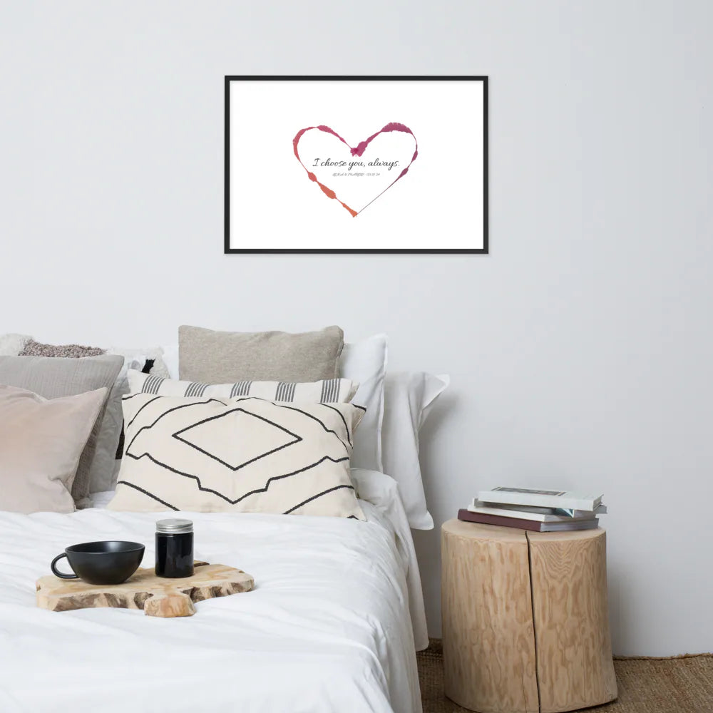 Personalized Framed Luster Soundwave Poster