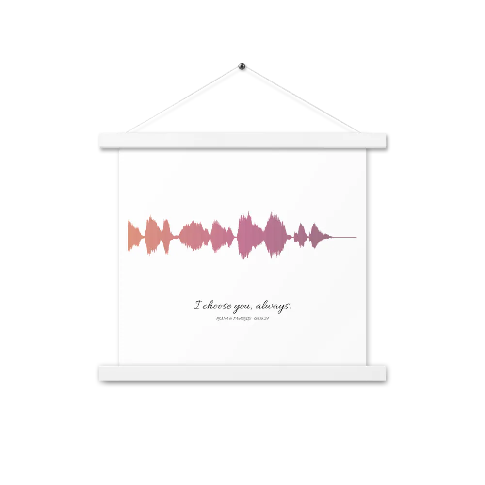 Personalized Hanger Soundwave Poster