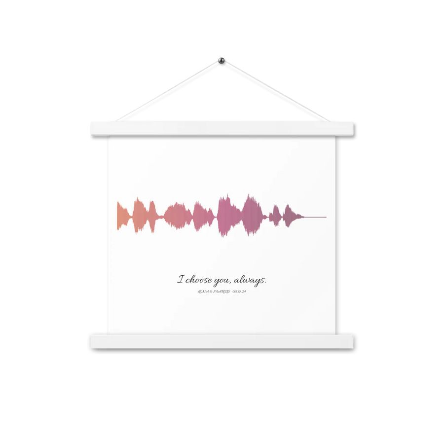 Personalized Hanger Soundwave Poster