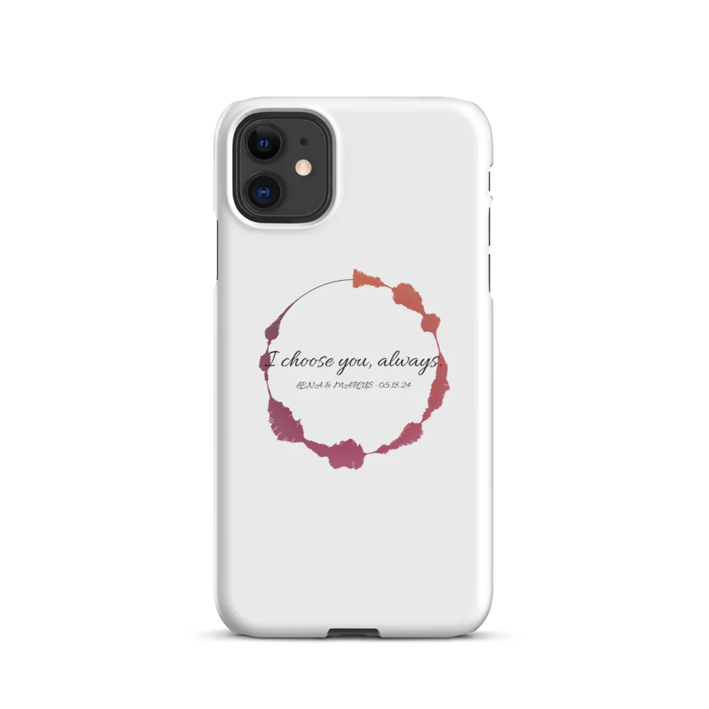 Personalized Snap iPhone Soundwave Case