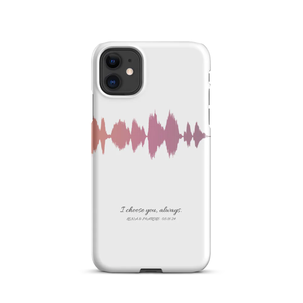 Personalized Snap iPhone Soundwave Case