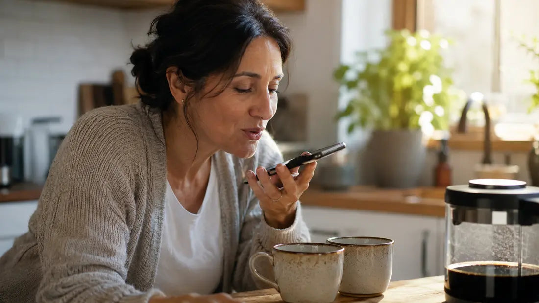Recording an affectionate everyday voice note