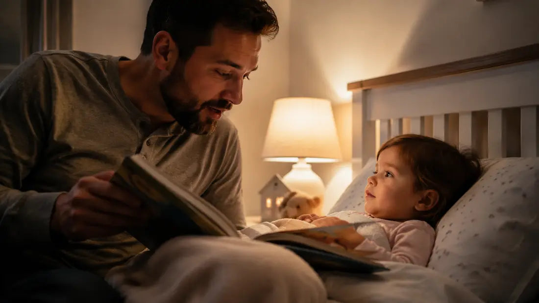A familiar bedtime voice reading a favorite story