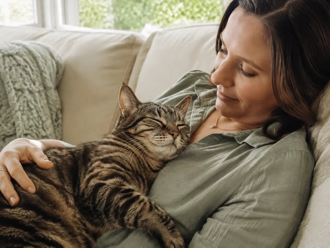 A beloved cat's familiar one-of-a-kind purr