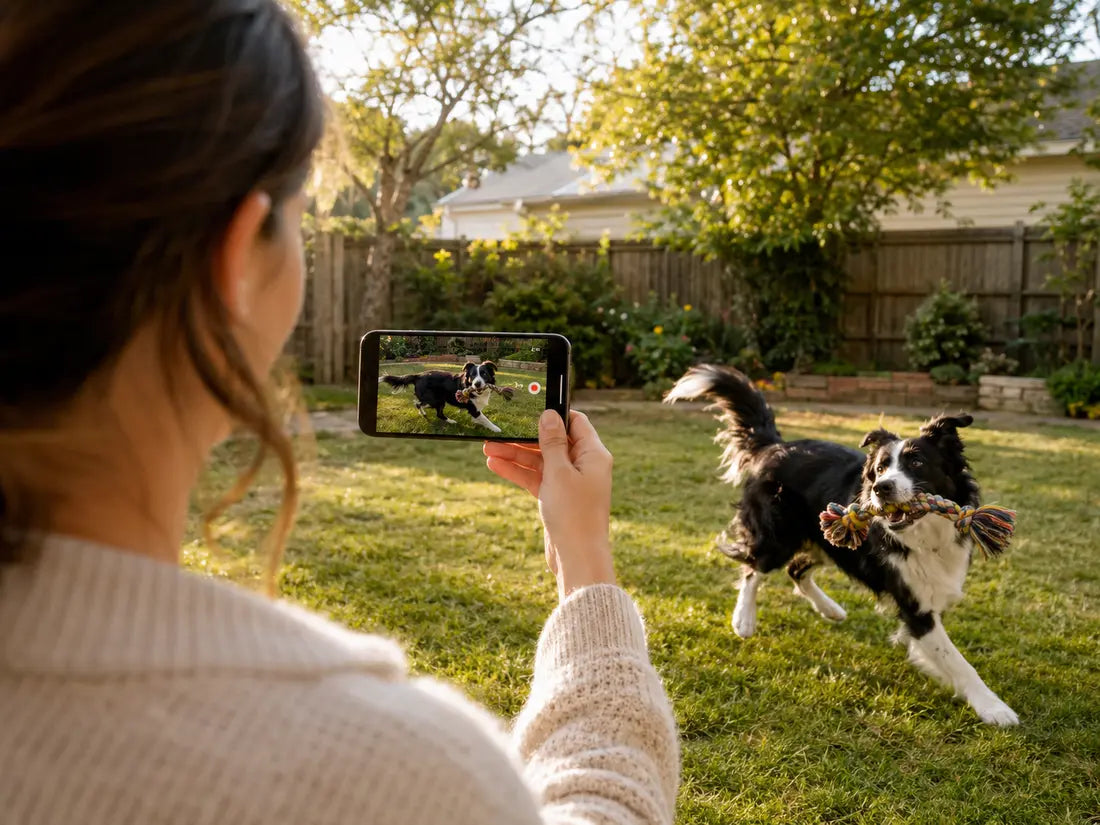 Recording a pet's favorite playful ritual